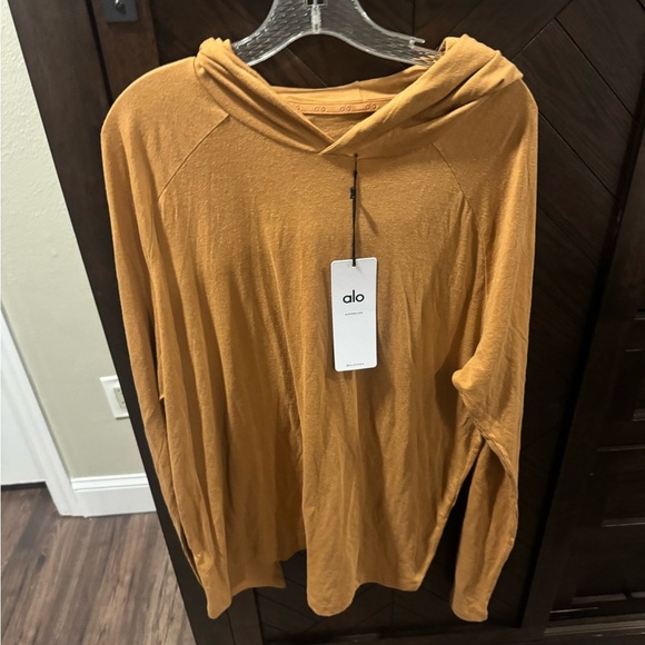 NWT Alo men’s core hooded runner sz XL toffee - Picture 3 of 3